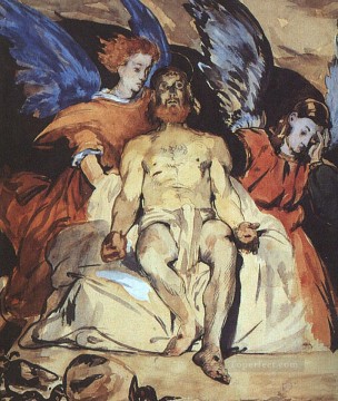  angel arte - Cristo con ángeles Edouard Manet